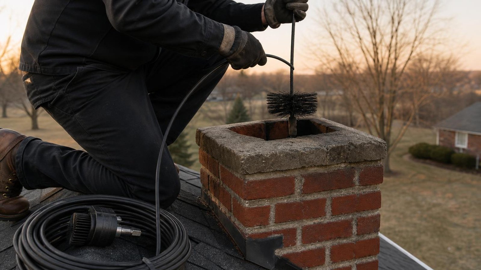 Pond Chimney Cleaning — chimney sweep & inspection near you